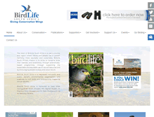 Tablet Screenshot of birdlife.org.za